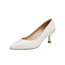 Tata her temperament low-heeled single shoes womens pointed toe simple commuter high-heeled shoes 2024 autumn new style 7QT06CQ4