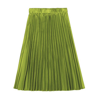 Little Naive女童裙子多巴胺半裙秋冬儿童半身裙洋气百褶半身裙