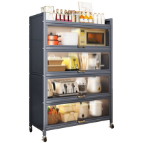 厨房置物架餐边储物柜落地多层收纳柜子多功能碗柜微波炉锅架1815
