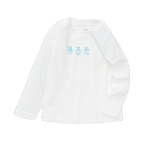 Balabala childrens long-sleeved T-shirt boys bottoming girls clothing childrens cartoon bear versatile tops