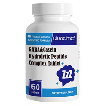 Time Secret Key Vivatime Casein Hydrolyzed Peptide Γ-Aminobutyric Acid Gaba Sleep Aid Tablets Non-Melatonin