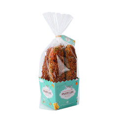 New product baked snack bag packaging bags, bread box bag carrot stick puff horn bag 100 sets