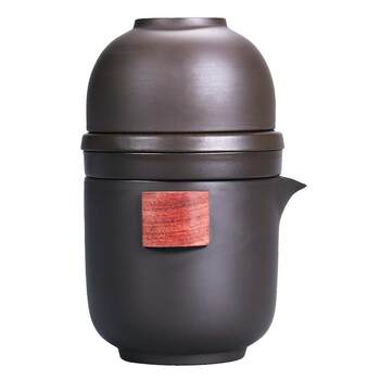 Portable two-four purple clay outdoor travel tea set