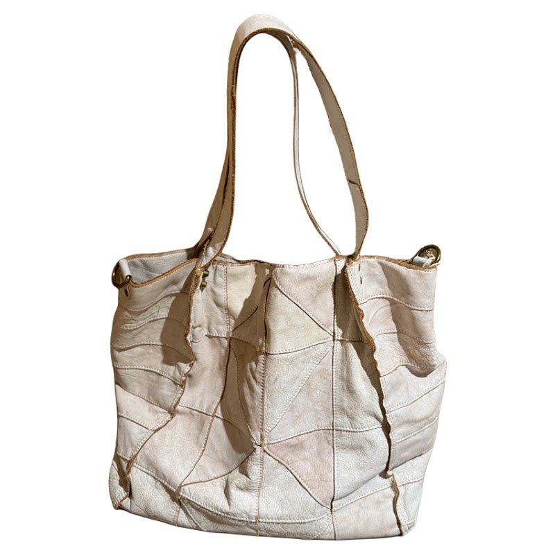 Original color block women's bag large white tote shoulder crossbody