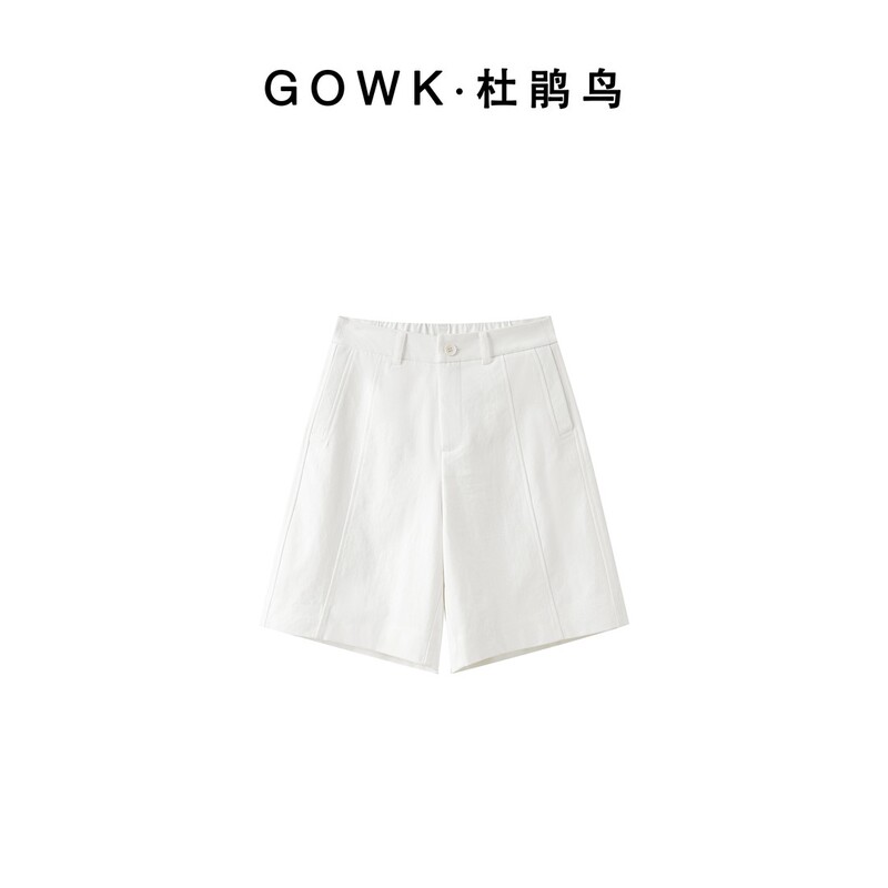 Gowk/Trillium Bird Texture Cool and Comfortable|Natural Cotton Feel, Slightly Wrinkled Style, Breathable Shorts Gowk/Trillium Bird Texture Cool and Comfortable|Natural Cotton Feel, Slightly Wrinkled Style, Breathable Shorts