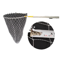 Stainless steel Dali horse fishing net pole fishing net pocket anti-hanging net head fishing gear telescopic rod folding net fishing net