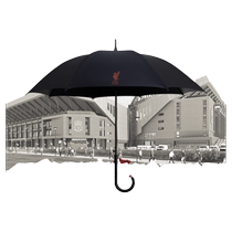 Liverpool FC丨Team emblem straight-handled umbrella sun protection and wind-resistant vinyl umbrella football fans peripherals