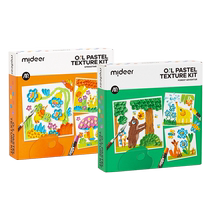 (Autonome) mideer Milu ensemble de pastels à lhuile super doux peinture de texture matériel de bricolage crayon de sécurité pour enfants