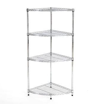 Multi-layer shelf is adjustable in layer spacing, strong and durable