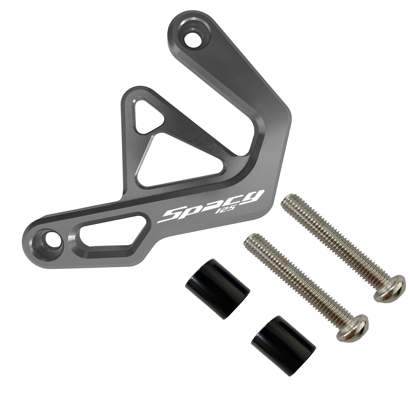 เหมาะสำหรับ Wuyang Honda Spacy125 อุปกรณ์เสริม ฝาครอบป้องกันคาลิปเปอร์อลูมิเนียมอัลลอยแบบดัดแปลงพิเศษ พร้อมฝาครอบป้องกันปั๊มด้านล่าง กันรอยขีดข่วน