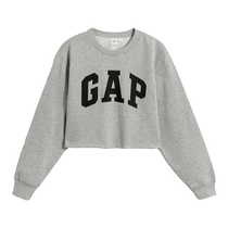 (Same style as Ouyang Nana) Gap womens spring classic LOGO round neck sweatshirt casual top 891358