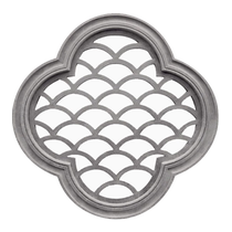 Jicheng circular hollow window pattern brick carving antique brick carving ancient building Chinese courtyard wall decoration pendant fan-shaped cement