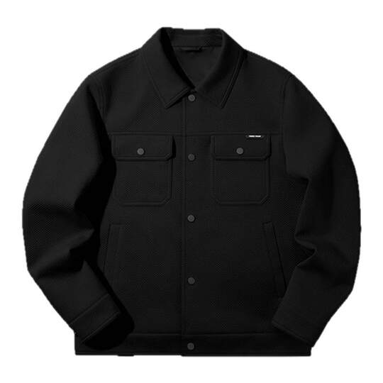 Heilan House lapel striped texture fashion jacket for men