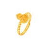 Chaohongji Rainbow Gold Symphony Gourd Gold Ring Pure Gold Women's Ring Flashing Crushed Ice Birthday Gift Pricing