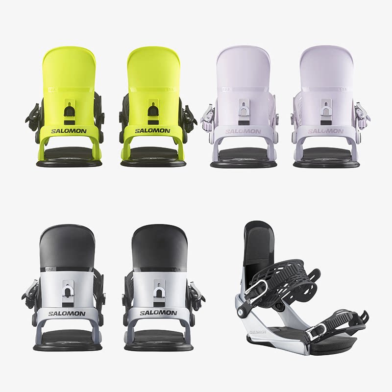 Salomon แผ่นยึดบอร์ดสโนว์บอร์ด อุปกรณ์สกีสำหรับผู้ชายและผู้หญิง แบบพาร์ค ฟรีสไตล์ จังหวะ