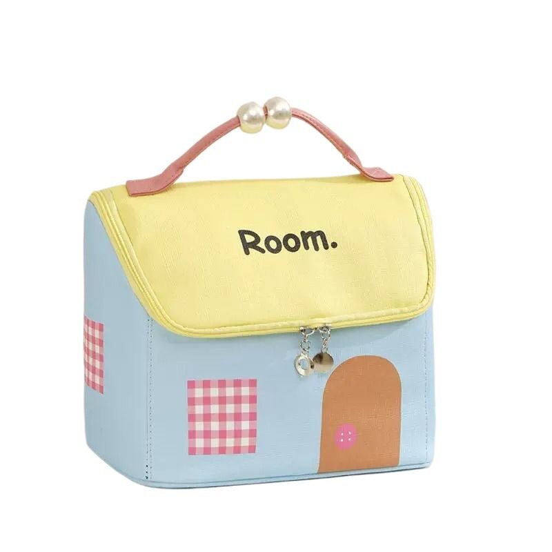 Small house cosmetic bag