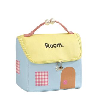 Small house cosmetic bag