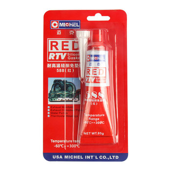Mechanical padless sealant waterproof and high temperature resistant automobile engine motorcycle auto repair oil resistant silicone 588 red glue