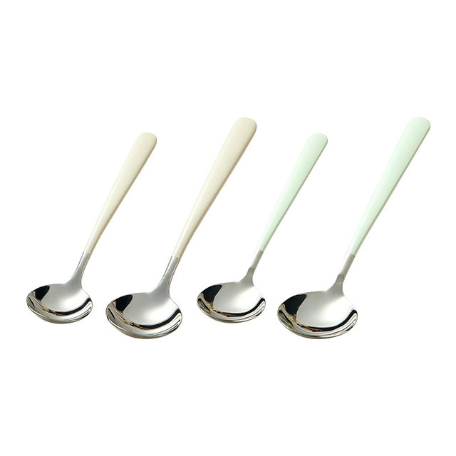 Spoon Cream Feng Gaowei 304 stainless steel soup spoon