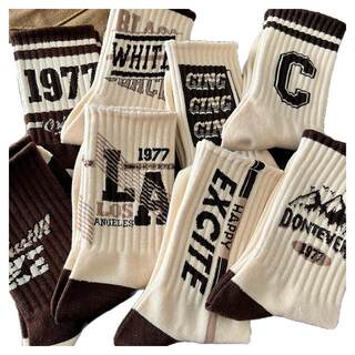 Men's long socks autumn and winter ins trendy american style