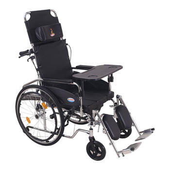 Phoenix multifunctional wheelchair dining table with full recline and half recline
