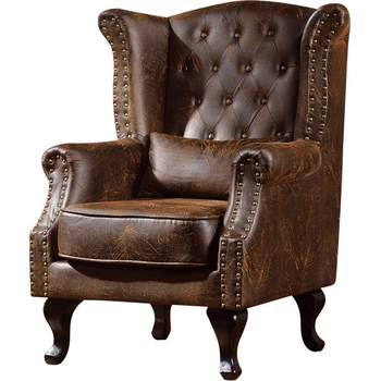 American country style combination single leather art special sofa