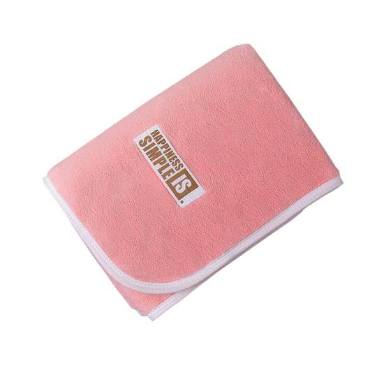 2 Coral Velvet Hand Towels Hanging Super Absorbent Face Wash