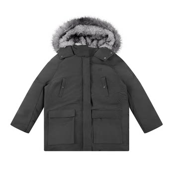 Fdr Official Store Mid-Length Fur Collar Coat Mountain Eagle Jacket Workwear Parka Style down Jacket Women's Winter