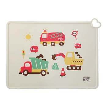 Korean green buckle silicone waterproof and anti-slip folding placemat