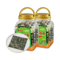Boli seaweed original flavor 72g*2 cans of barreled seaweed ready-to-eat childrens baby snacks seaweed food