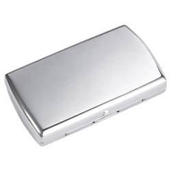 Prince prince cigarette box 85mm 12 installed Japanese hand smoke -smoked brass silver brushed ultra -thin portable to send boyfriend