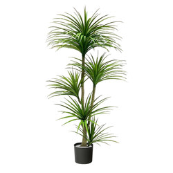 Simulated Green Plant Dracaena, High-End Light Luxury Indoor Decoration, Large Floor-Standing Ornaments, Artificial Trees, Artificial Flowers, Large Potted Plants