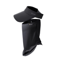 UPF50 sun protection hat mens summer anti-UV sun hat outdoor fishing face mask empty top sun hat