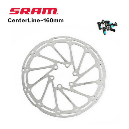 ผ้าเบรกดิสก์ Sram Centerline สำหรับจักรยานเสือภูเขา ผ้าเบรกดิสก์แบบหกสลักเกลียว ขนาด 160 180 203 มม. พร้อมโรเตอร์เบรก