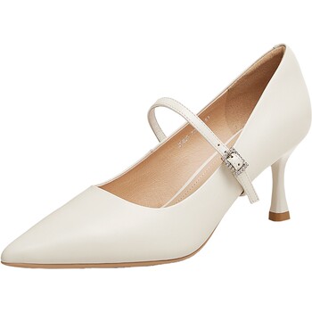 Tata he and her french pointed high heels women's shoes retro leather single shoes mary jane shoes new model xcm05aq5