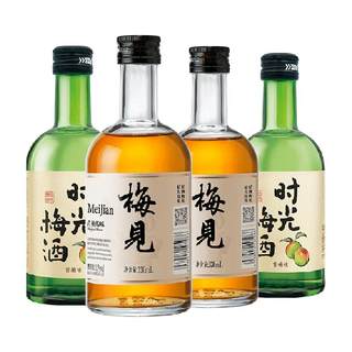 Meijian green plum wine 330ml*2 bottles + time plum wine 330ml*2 bottles low alcohol