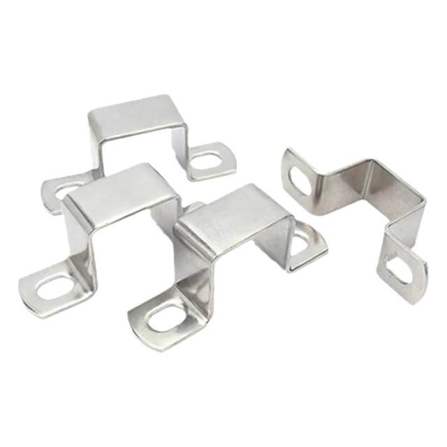 Right angle snap buckle square card gold 304 stainless steel polished