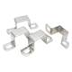 Right angle snap buckle square card gold 304 stainless steel polished