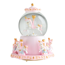 Crystal Ball Swing Piece Littt Girl Music Box Children Christmas Boy