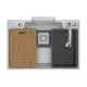 Jomoo sink Japanese style vegetable basin partitioned drain basin