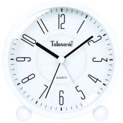 Telesonic/Uranus Modern Minimalist Clock Silent Bedside Clock for Primary School Students and Children's Bedroom Lazy Alarm Clock