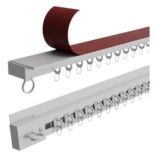 Hole-free curtain track silent slide