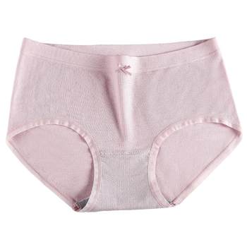 Ab underwear modal antibacterial women's flat-legged stretch ສະດວກສະບາຍ seamless ກາງແອວສັ້ນສໍາລັບເດັກຍິງ ab18