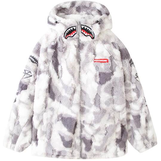 SG shark mouth winter plush cotton jacket