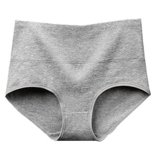 4条装纯棉质高腰内裤女士加大码透气收腹抗菌无痕中腰三角女裤头