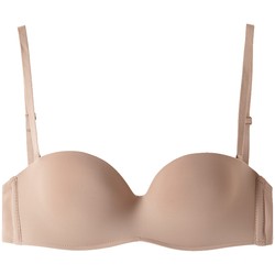 Intimissimi Italian classic women's seamless small breast push-up tube top padded wire-free bra RIF50G