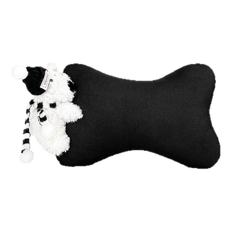 Car headrest, in-car neck pillow, scrawled dog car seat, lumbar support set, summer car, suitable for all seasons