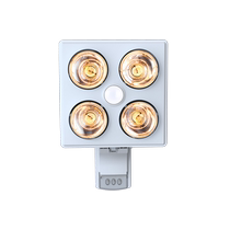 Opp light heating bath lamp lighting wall-mounted three-in-one heating household bathroom bathroom wall-mounted hole-punch heating lamp