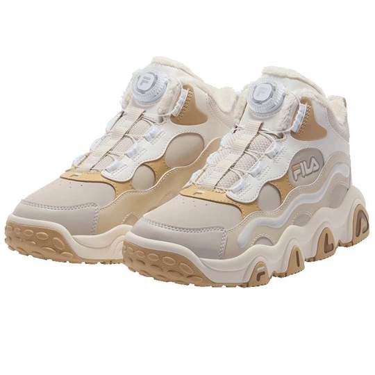 FILA KIDS斐乐童鞋儿童棉鞋冬季款男女大童旋钮加绒保暖运动鞋