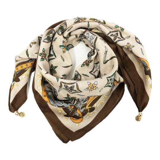 Spring and summer women's small square scarf with suction mouth